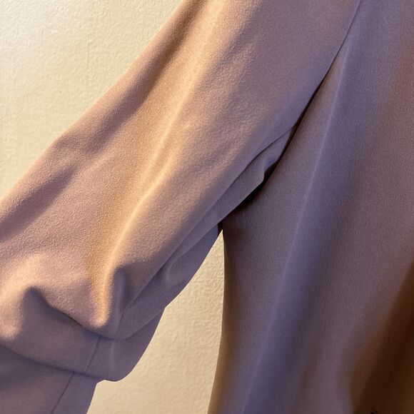 Maurices 1X Womens Jacket Pink Open Front Pocket Zip cinched sleeves - Picture 5 of 9